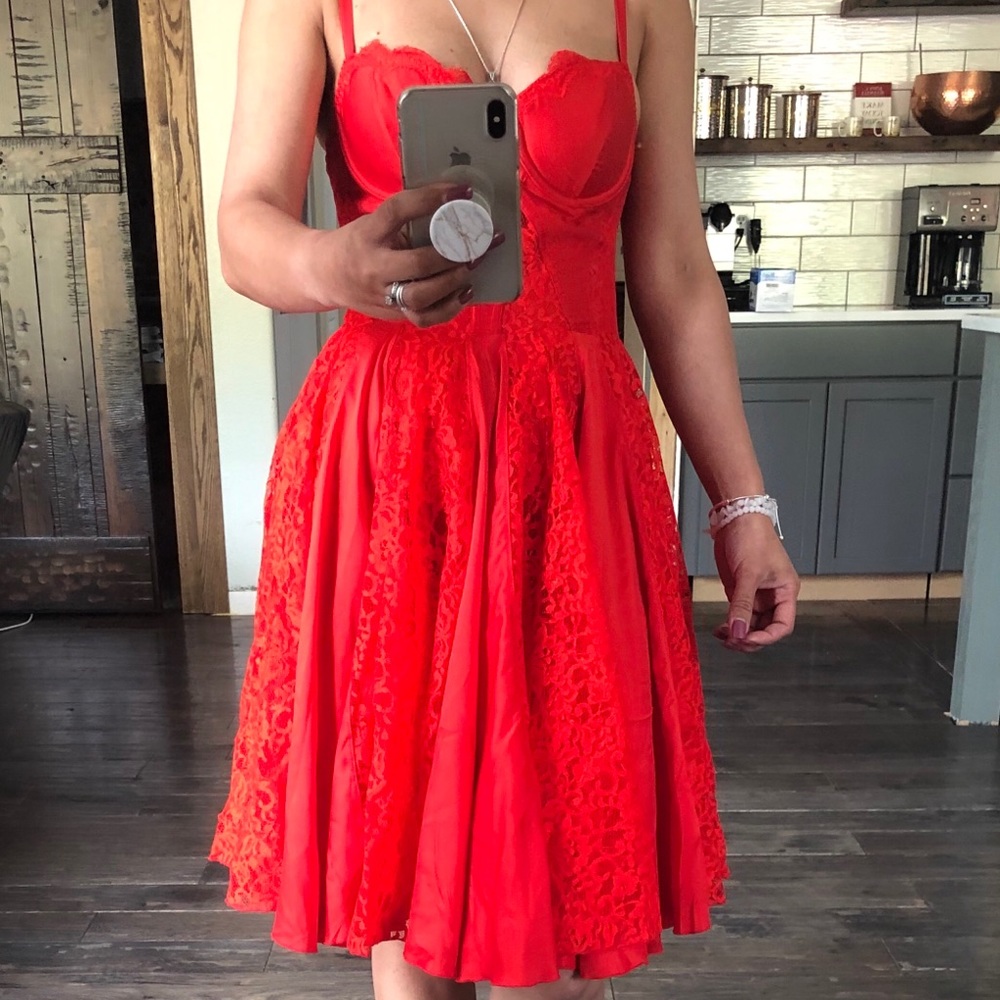 Red lace Dress